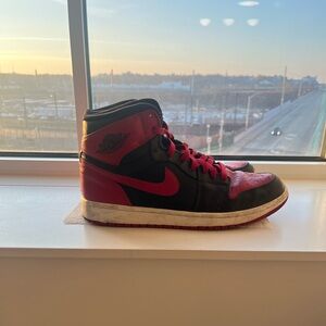 Nike Black and Red Jordan 1 DNP